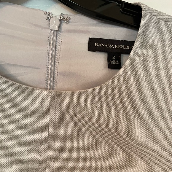 Gray Banana Republic dress with side button detail - Picture 2 of 7